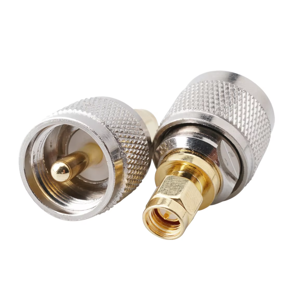 Kit de Conector Coaxial RF SMA a UHF - 4 Adaptadores