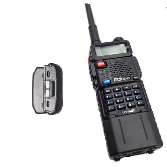 Caja de batería extendida para Baofeng UV-5R – Compatible con 6 pilas AA
