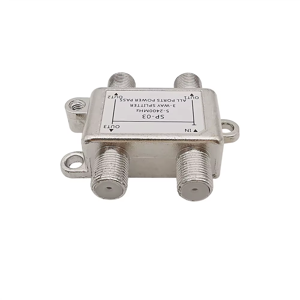 Divisor de Señal  3 Vías SATV/CATV– Antena TV Coaxial Tipo F