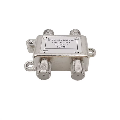 Divisor de Señal  3 Vías SATV/CATV– Antena TV Coaxial Tipo F