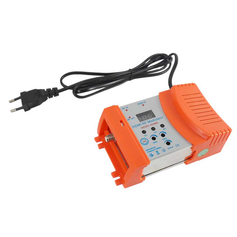 Modulador Digital RF HDM68 – Convertidor HDMI a RF VHF/UHF PAL/NTSC