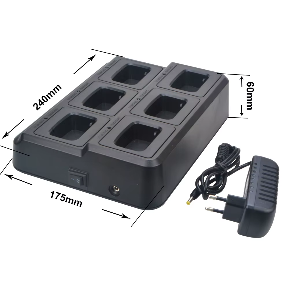 Cargador Multiunidad  Baofeng BF-888S / BF-888H / BF-88E / BF-777S / BF-666S – 110-240V