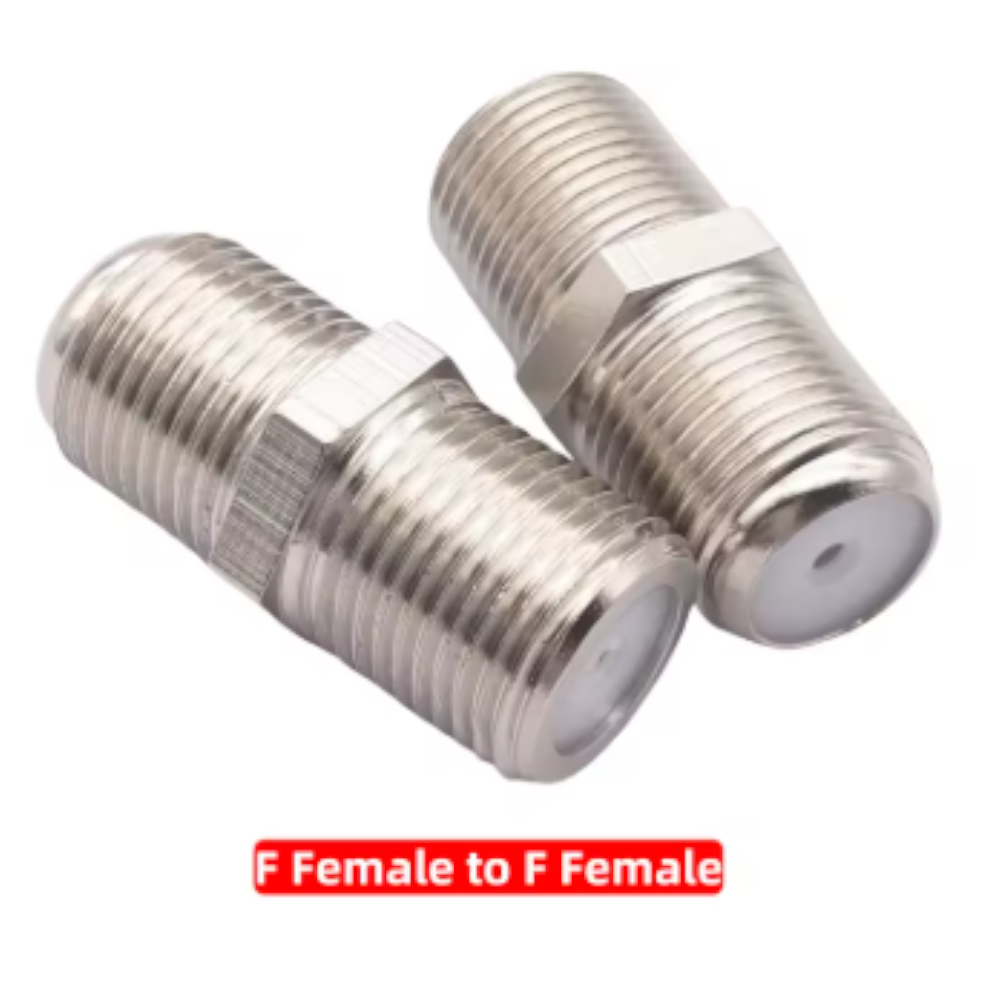 Conector F Hembra a Conector F Hembra – Acoplador Coaxial