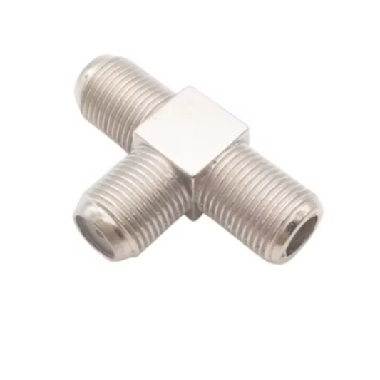Conector F Hembra a 2 Conectores F Hembra – Adaptador Divisor Coaxial