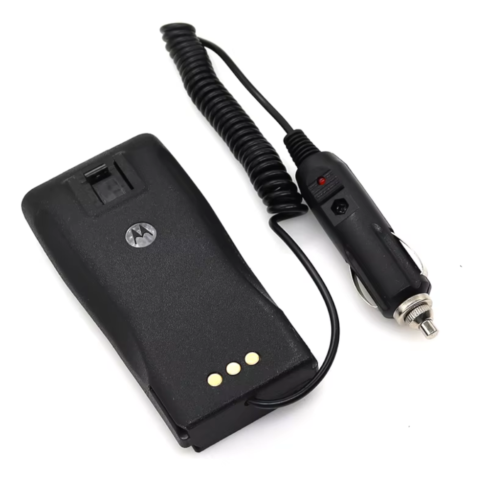 Eliminador de Batería para Radio Motorola EP450 / GP3688 / GP3188 / CP040 – Cargador de Coche DC 12V