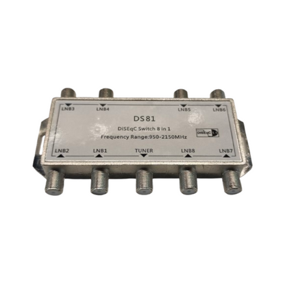 Conmutador Satelital DiSEqC 8x1 (8 Entradas / 1 Salida)