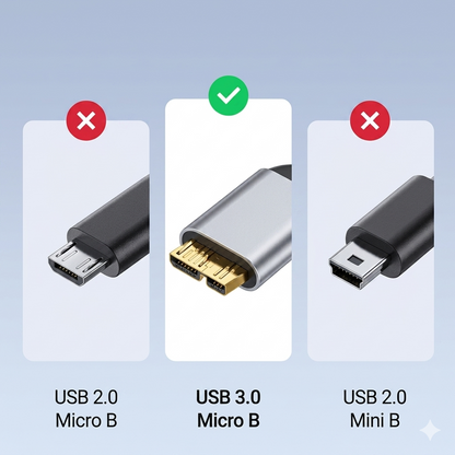 Cable USB C a Micro B Cables de Disco Duro USB 3,0 Tipo C Macho a Micro B Cable Macho
