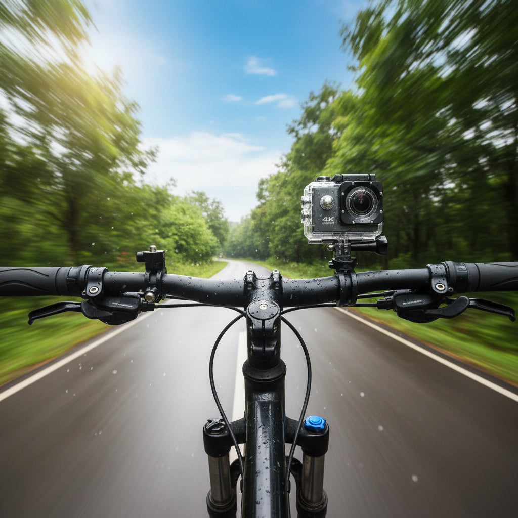 Cámara Deportiva 4K UHD WiFi Sumergible con Pantalla 2.0