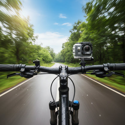 Cámara Deportiva 4K UHD WiFi Sumergible con Pantalla 2.0