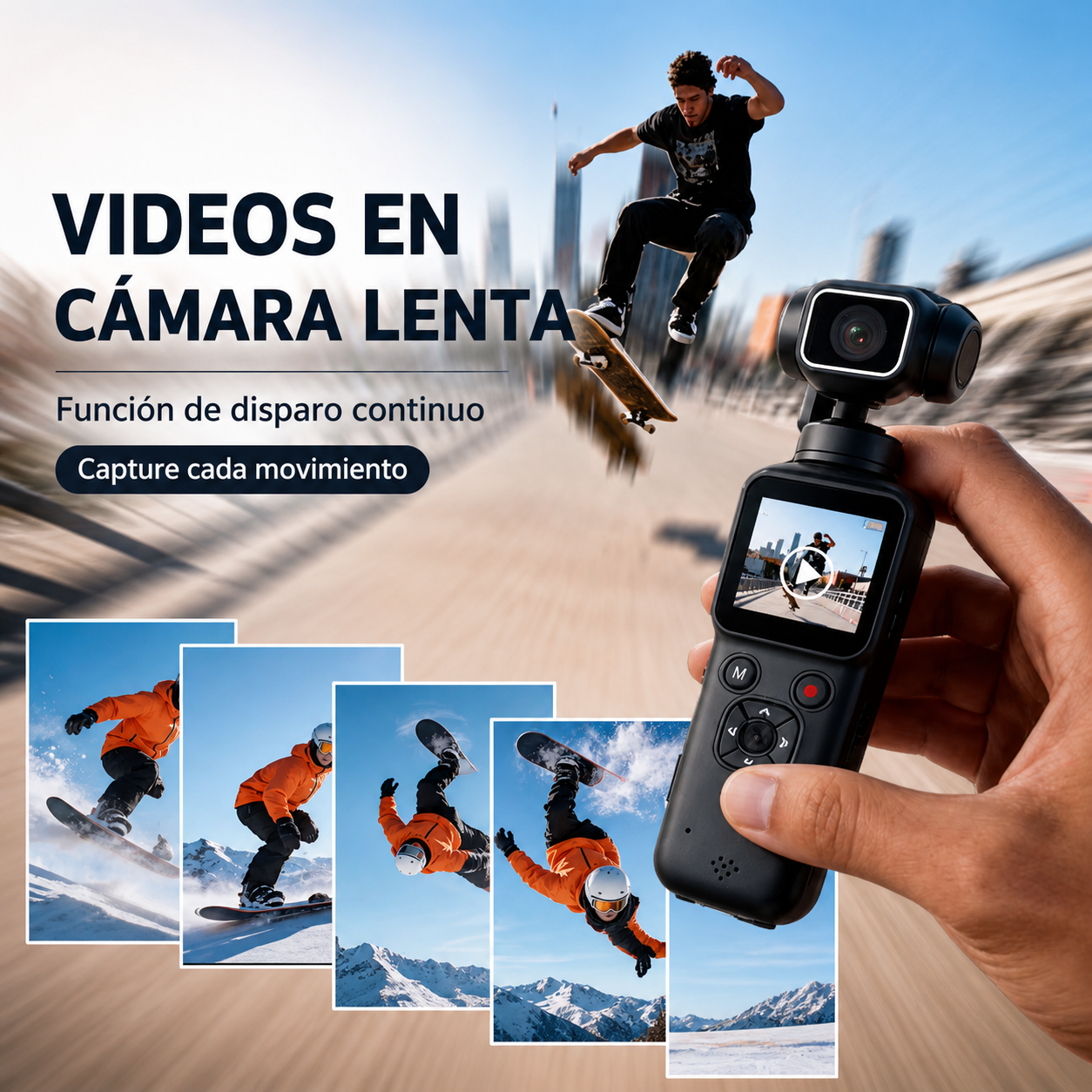 Cámara Vlog 4K ZIHOTEK – 64MP, Estabilización Inteligente, Rendimiento de Alta Gama