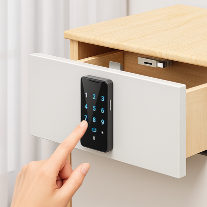 Cerradura Electrónica Rixiang EM185 RFID/Contraseña para Puertas de Madera