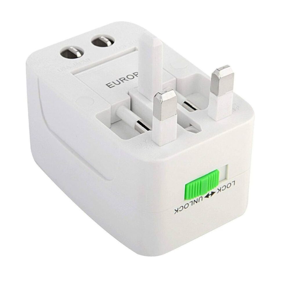 Adaptador Enchufe Universal EU UK US AU 10A Viaje Chile