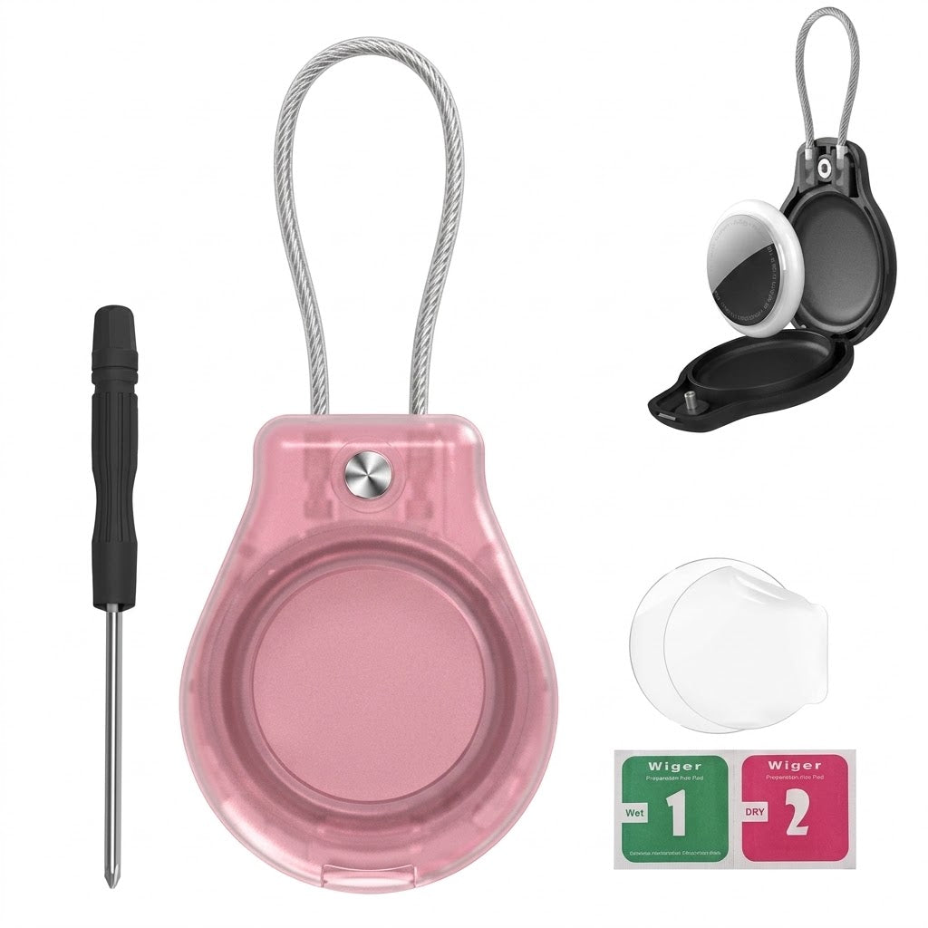 Funda Impermeable para AirTag con Cable , Antipérdida Equipaje, Mochila entre otros