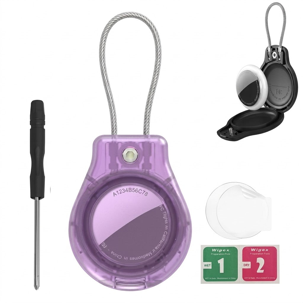Funda Impermeable para AirTag con Cable , Antipérdida Equipaje, Mochila entre otros