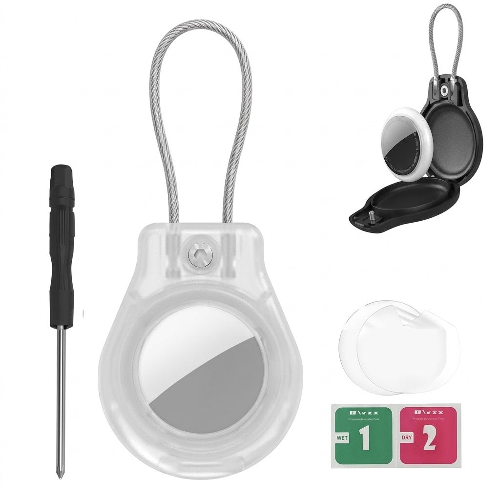 Funda Impermeable para AirTag con Cable , Antipérdida Equipaje, Mochila entre otros