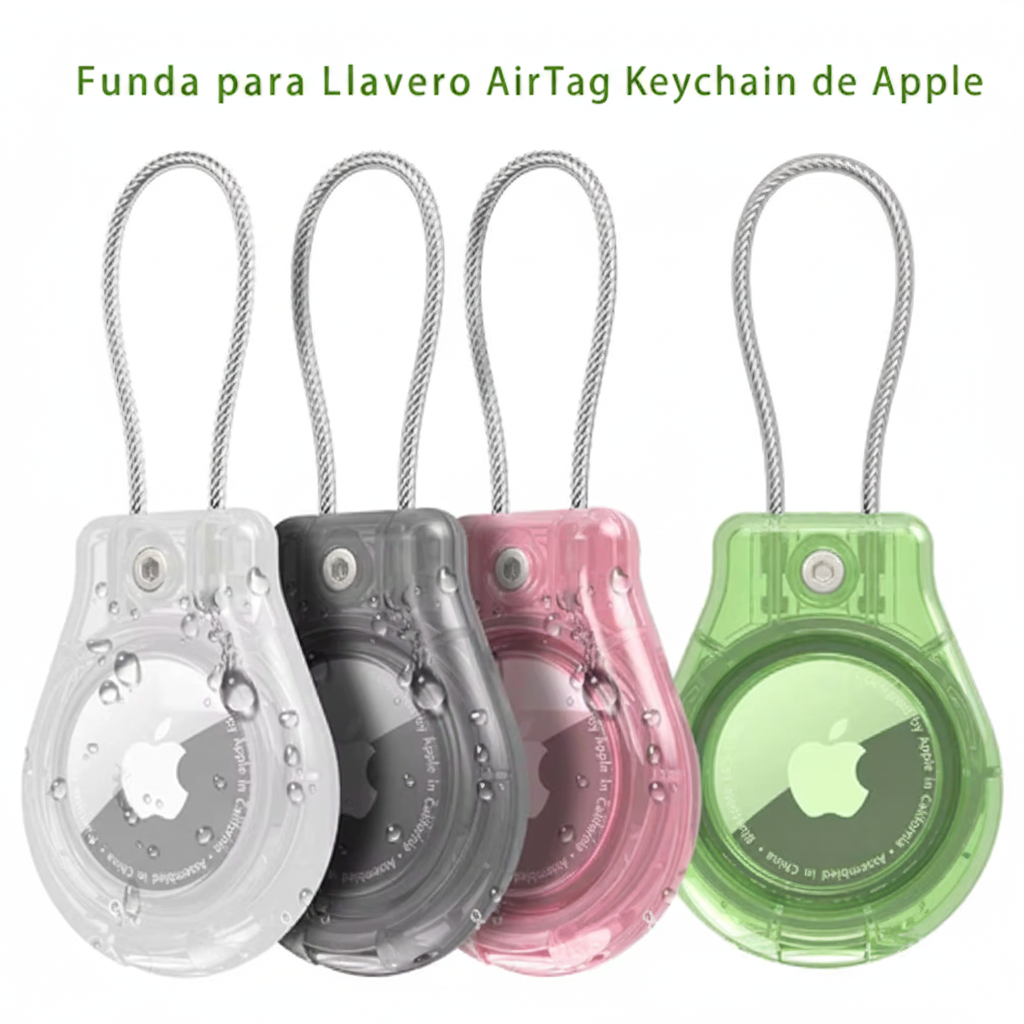 Funda Impermeable para AirTag con Cable , Antipérdida Equipaje, Mochila entre otros