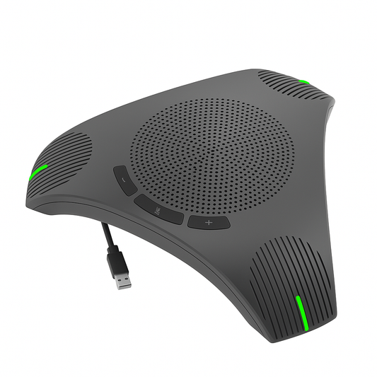 Micrófono de conferencia USB con altavoz para reuniones claras