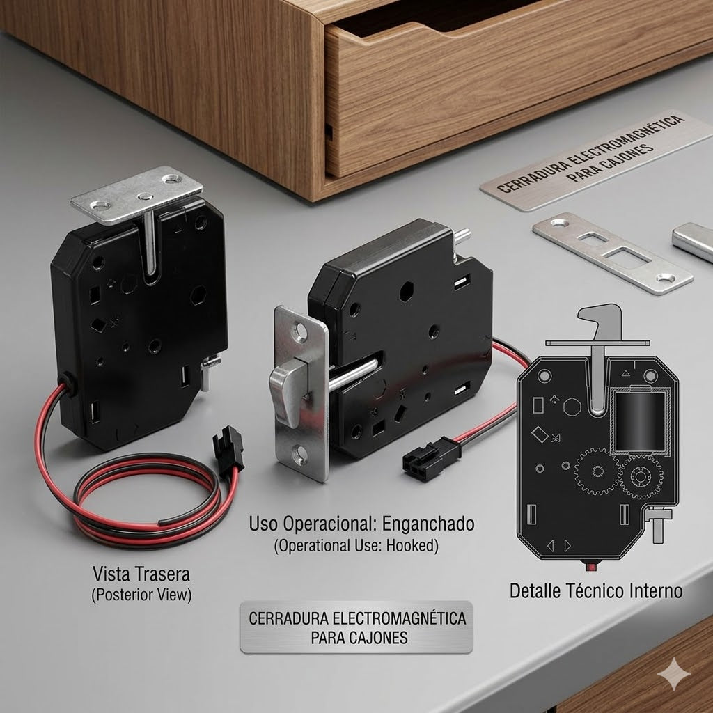 Mini Cerradura Eléctrica 12v