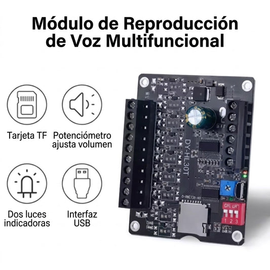 Módulo Reproductor MP3 ciclico Amplificador Audio DC 9V-24V