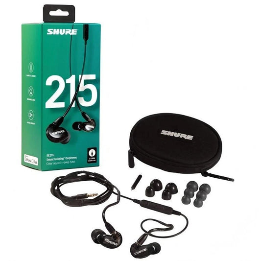 Auricular Shure SE215-CL-UNI (transparente) In-Ear - Sonido Profesional y Aislamiento Superior