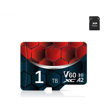Tarjeta de Memoria MicroSD V60 A2 con Adaptador – 64GB a 2TB, Alta Velocidad para Video 4K y Apps