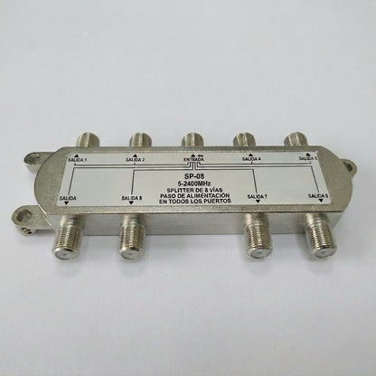 Divisor de Señal Satelital de 8 Vías 5-2400 MHz