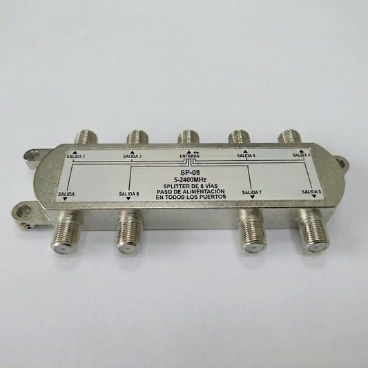 Divisor de Señal Satelital de 8 Vías 5-2400 MHz