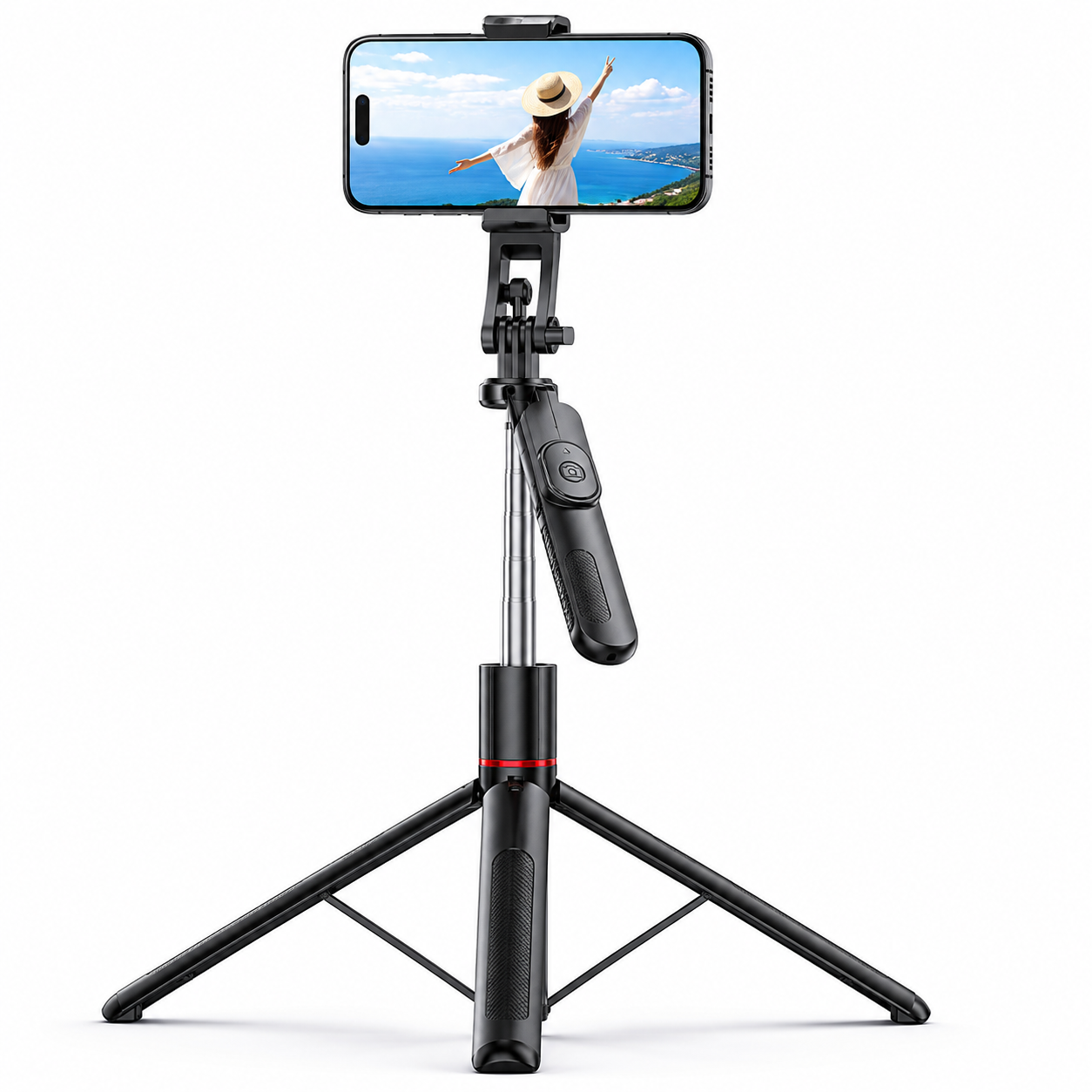 Trípode F16 para Selfies, Bluetooth 360, Control Remoto 