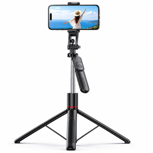 Trípode F16 para Selfies, Bluetooth 360, Control Remoto 